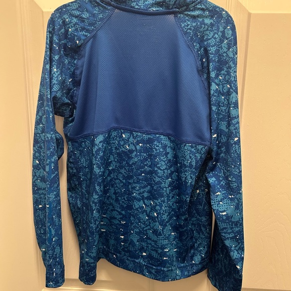 Blue Patterned Quarter-Zip Pullover - Picture 2 of 2